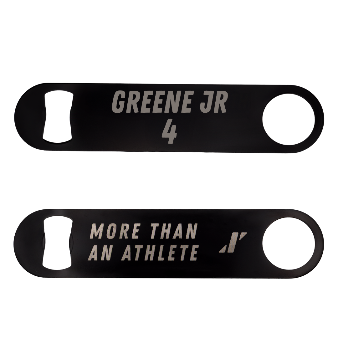 Towson University Football Black Bottle Opener - #4 Tyrell Greene Jr