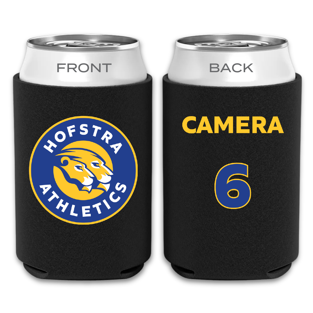 Hofstra University Baseball Black Can Cooler - #6 Dom Camera