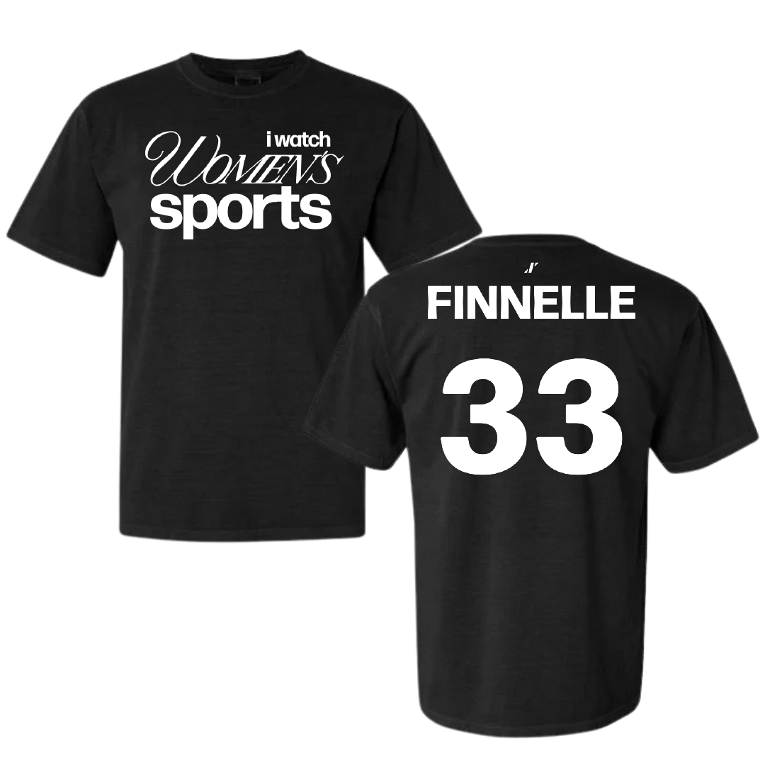 University of Florida Lacrosse Black WHM Comfort Colors Tee - #33 Elyse Finnelle