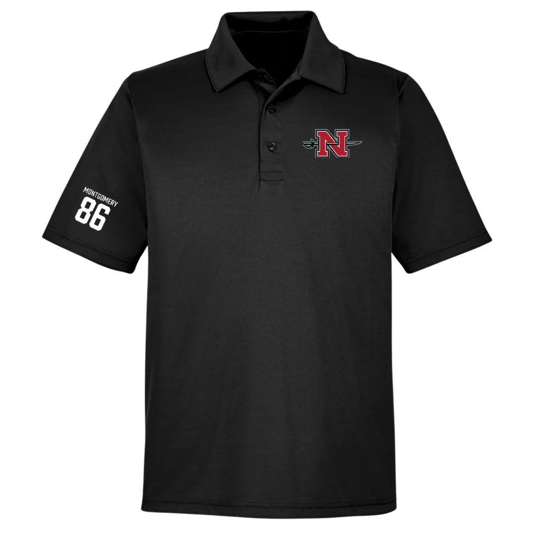 Nicholls State University Football Black Polo - #86 Ty Montgomery