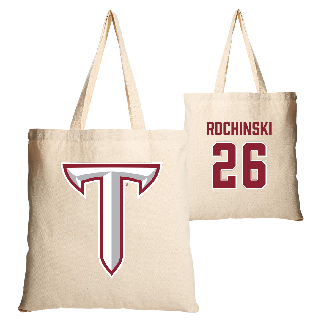 Troy University Softball Tan Canvas Tote Bag - #26 Kalee Rochinski