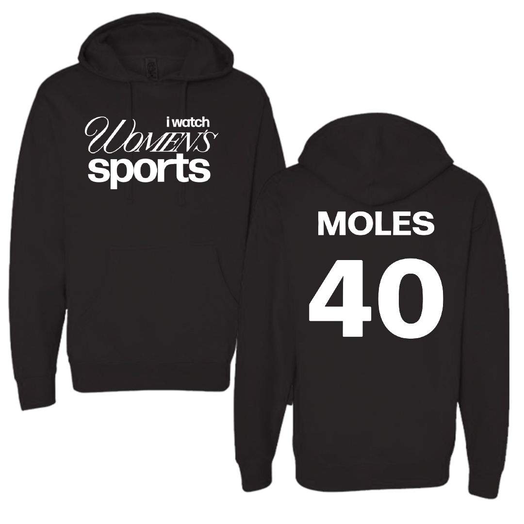 Pacific Lutheran University Basketball Black WHM Hoodie - #40 Madison Moles