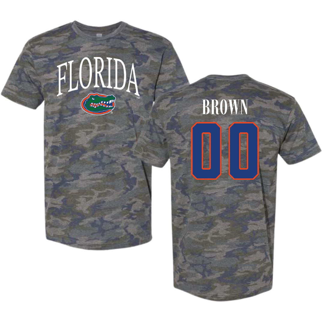 University of Florida Softball Vintage Camo Tee - #00 Ava Brown