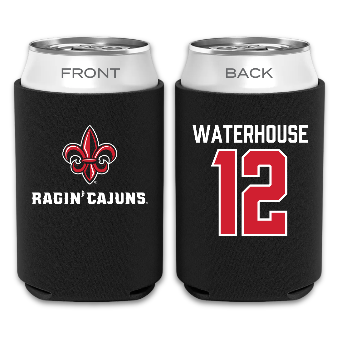 University of Louisiana at Lafayette Soccer Black Can Cooler - #12 Hailly Waterhouse