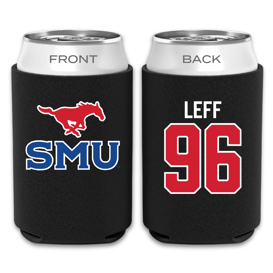 Southern Methodist University Football Black Can Cooler - #96 Josh Leff