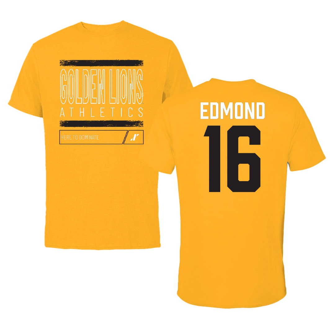 University of Arkansas-Pine Bluff Volleyball Gold Dominate Performance Tee - #16 Ariyonna Edmond
