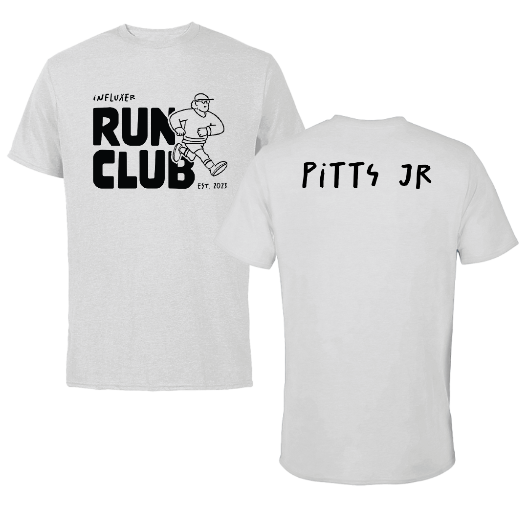 Jackson State University TF and XC Light Gray Influxer Run Club Tee - Sedgwrick Pitts Jr