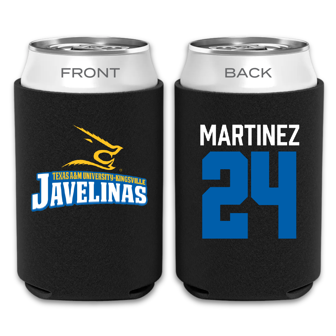 Texas A&M University-Kingsville Softball Black Can Cooler - #24 Andrea Martinez