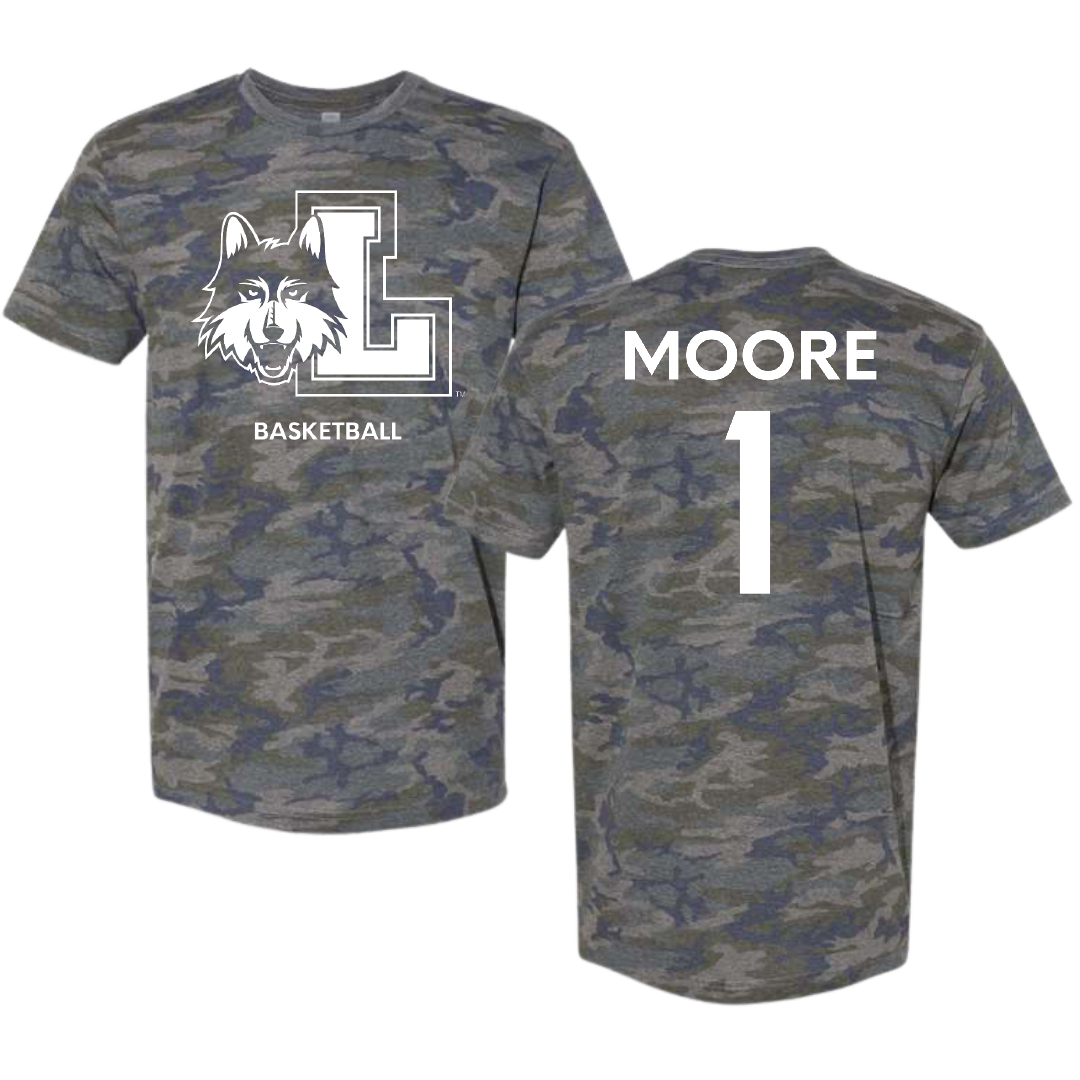 Loyola University-Chicago Basketball (W) Vintage Camo Tee - #1 Aaliyah Moore