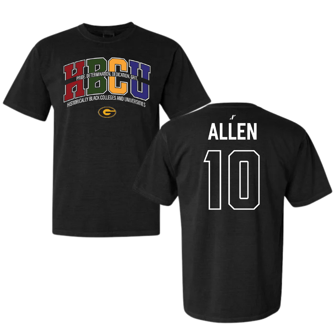 Grambling State University Baseball Black HBCU Comfort Colors Tee - #10 Payton Allen