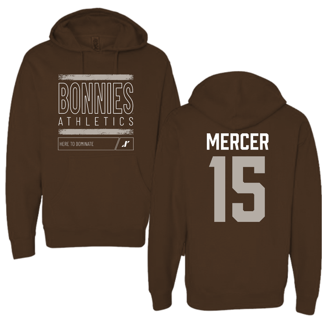 St. Bonaventure University Soccer Brown Dominate Hoodie - #15 Dean Mercer