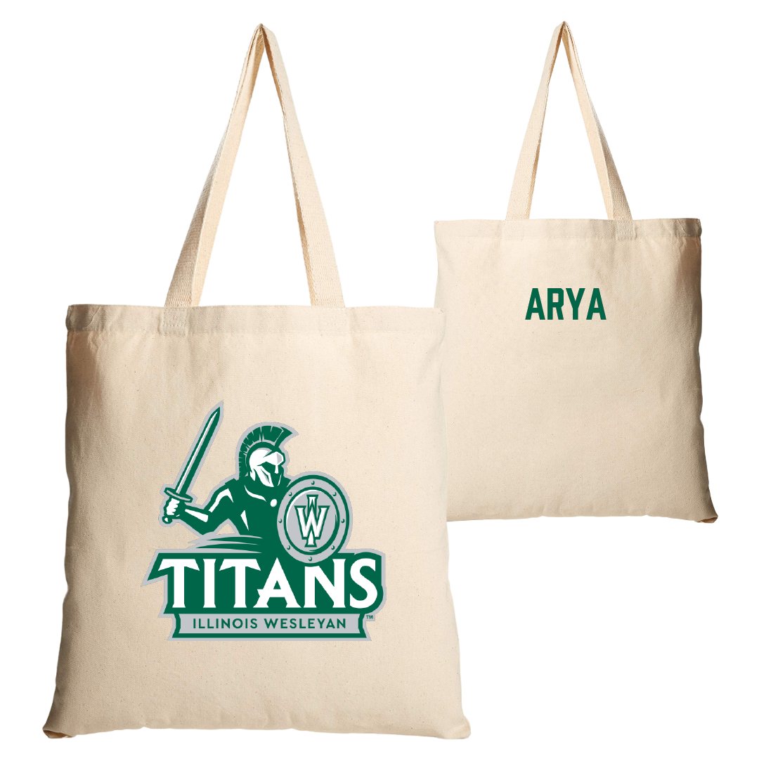 Illinois Wesleyan University TF and XC Tan Canvas Tote Bag - Justin Arya