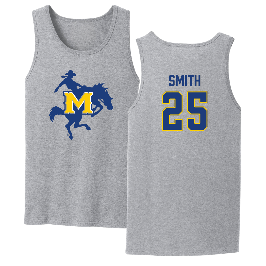 McNeese State University Soccer Sport Gray Tank Top - #25 Isabelle Smith