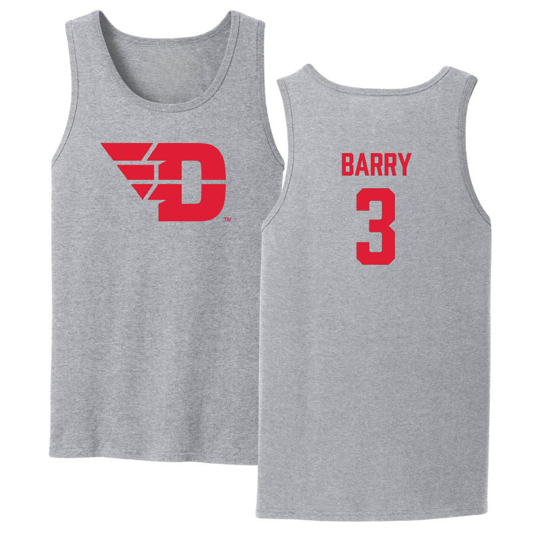 University of Dayton Volleyball Sport Gray Tank Top - #3 Lily Barry
