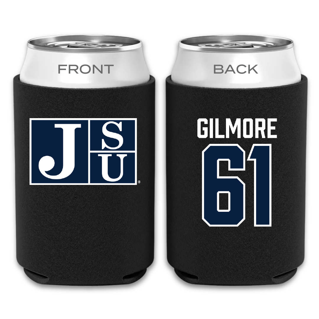 Jackson State University Football Black Can Cooler - #61 Zyon Gilmore