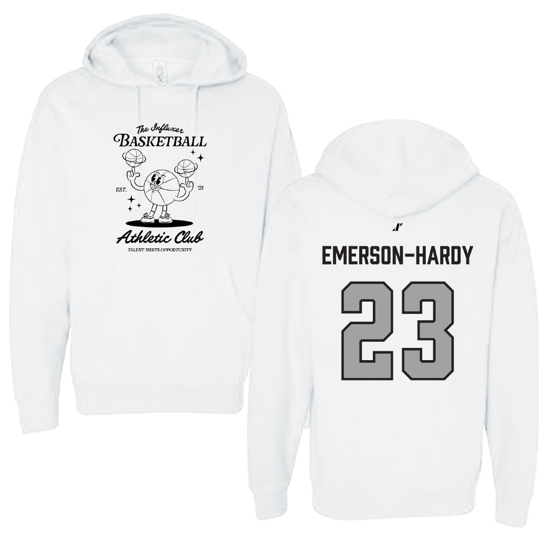 Basketball White Influxer Athletic Club Hoodie - #23 Takai Emerson-Hardy