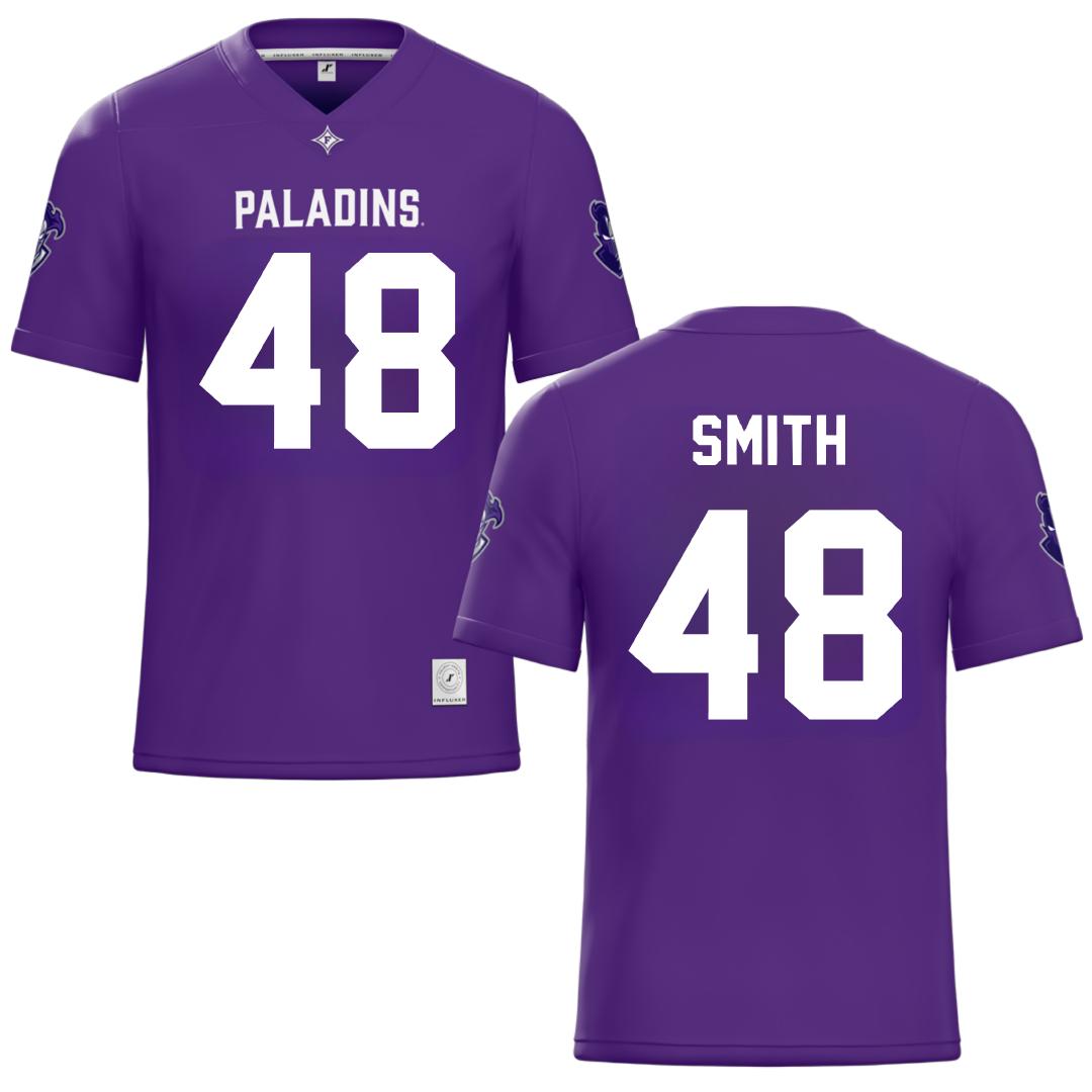 Furman University Purple Football Jersey - #48 Luke Smith