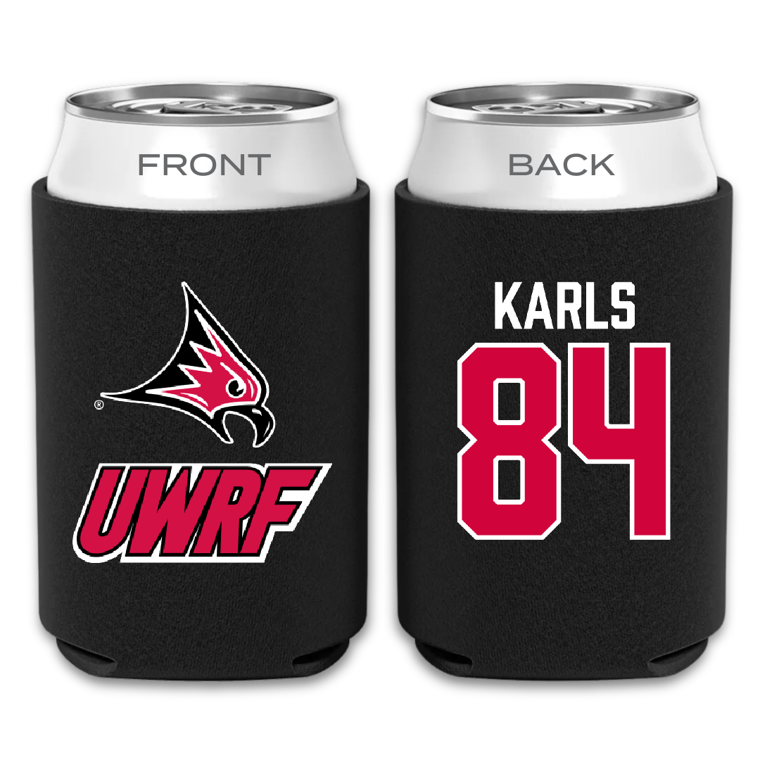 University of Wisconsin-River Falls Football Black Can Cooler - #84 Andrew Karls