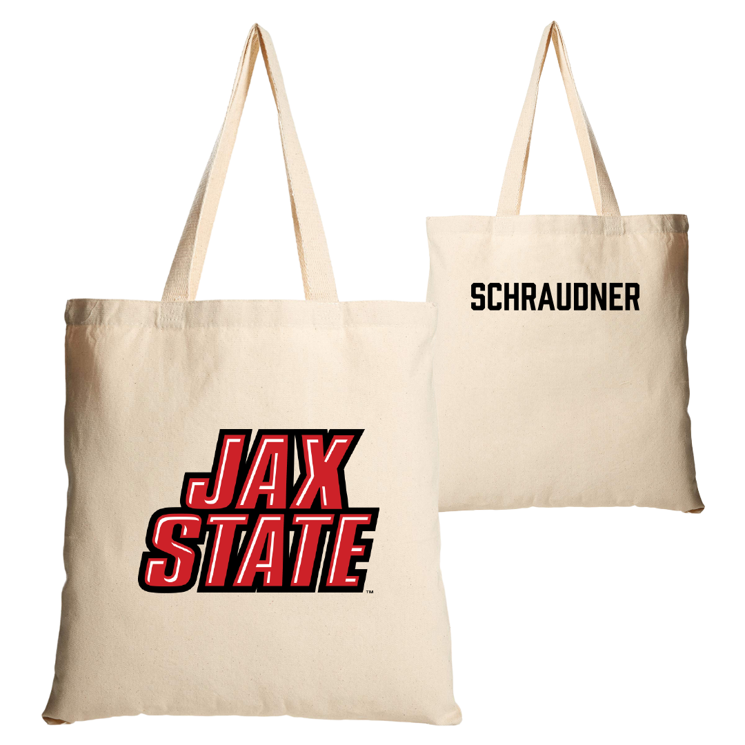 Jacksonville State University TF and XC Tan Canvas Tote Bag - Trinity Schraudner