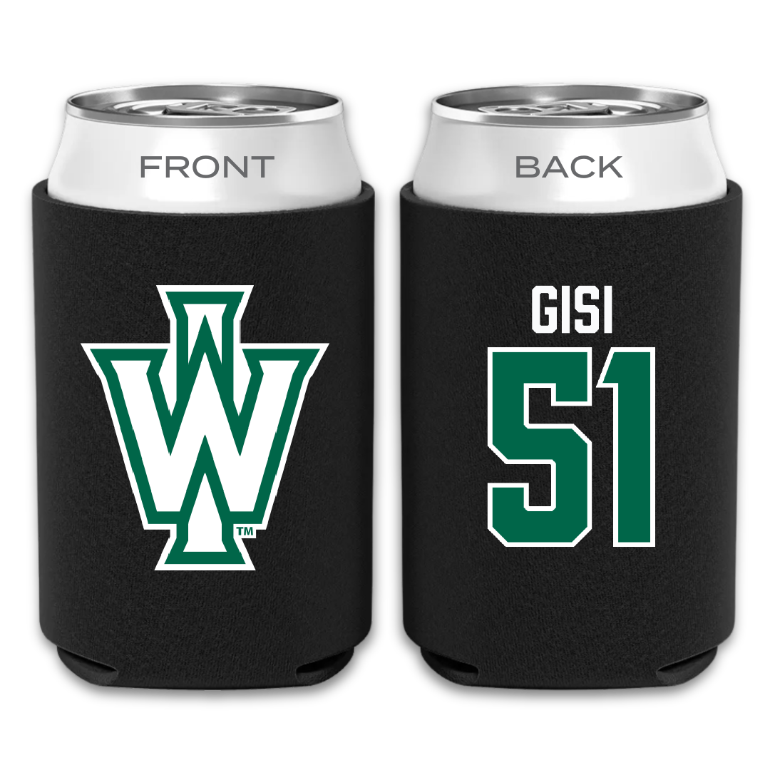 Illinois Wesleyan University Lacrosse Black Can Cooler - #51 Jake Gisi