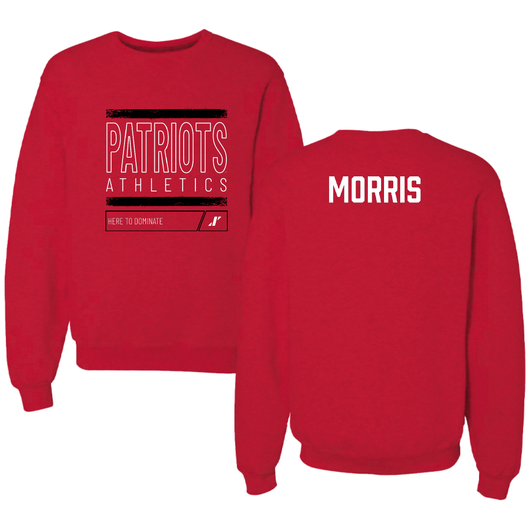 Dallas Baptist University TF and XC Red Dominate Crewneck - Meggie Morris