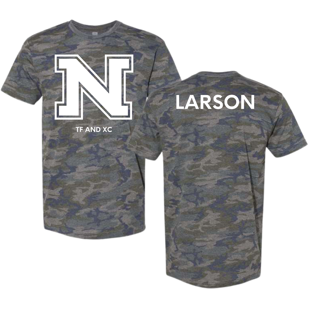 Northern Michigan University TF and XC Vintage Camo Tee - Ahna Larson