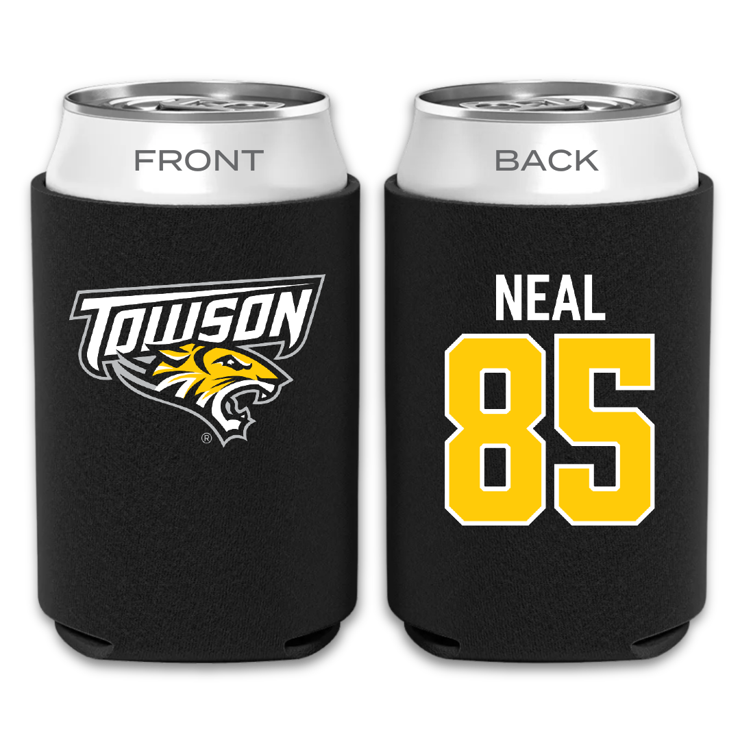 Towson University Football Black Can Cooler - #85 Gordon Neal