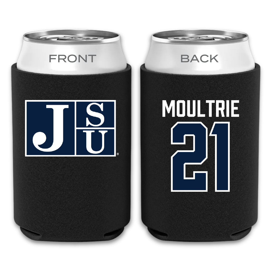 Jackson State University Football Black Can Cooler - #21 Desmond Moultrie