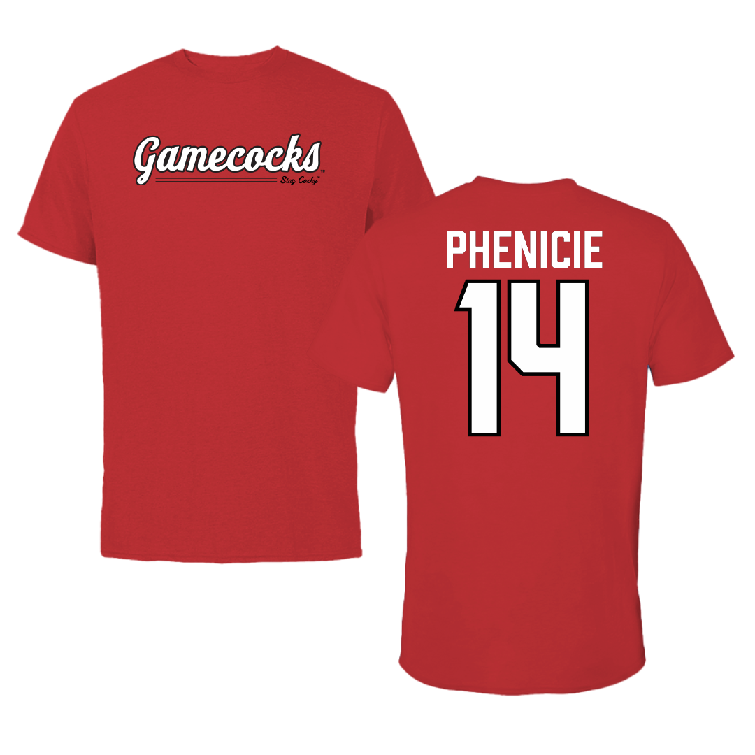 Jacksonville State University Volleyball Red General Tee - #14 Parker Phenicie