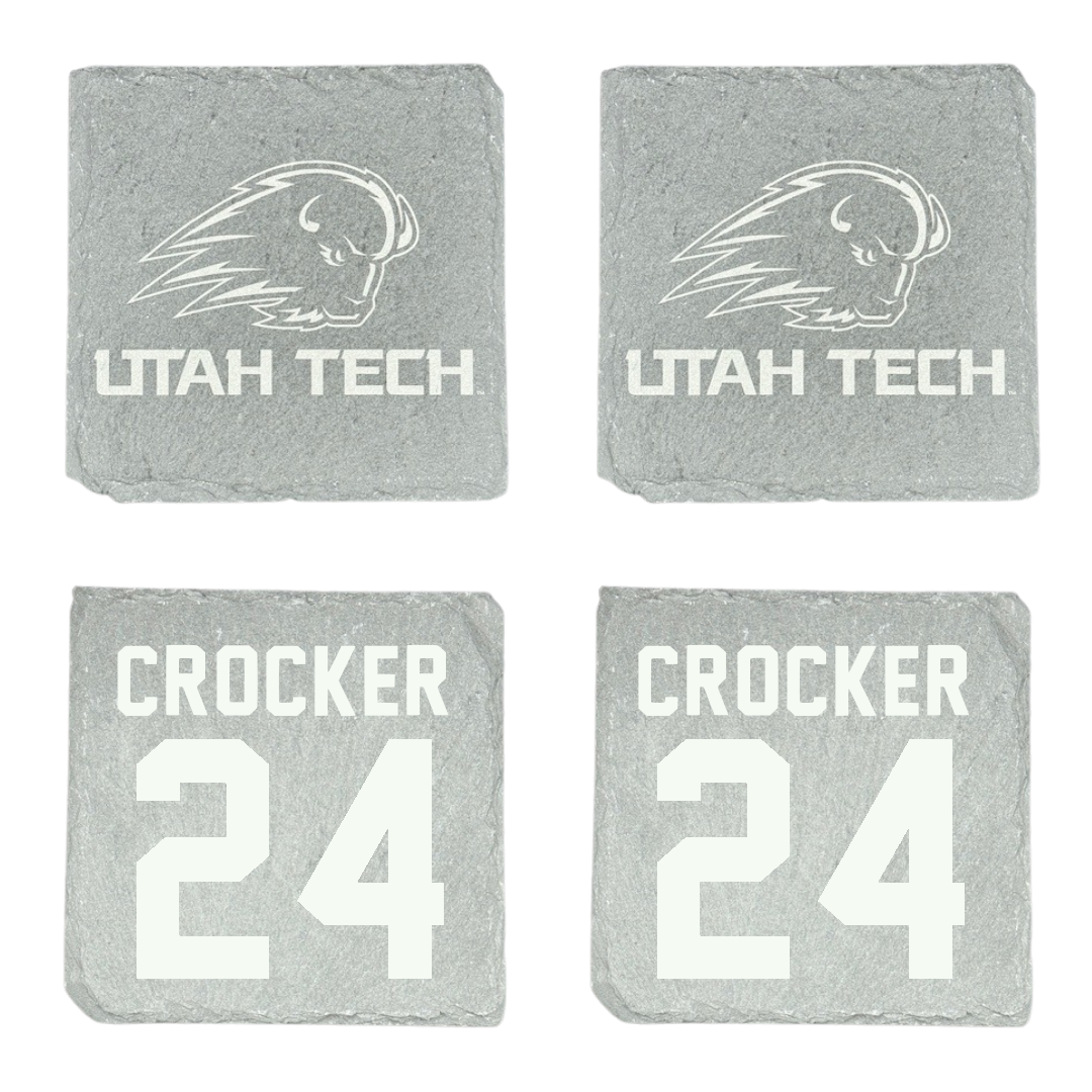 Utah Tech University Basketball Stone Coaster (4 Pack)  - #24 Lauren Crocker