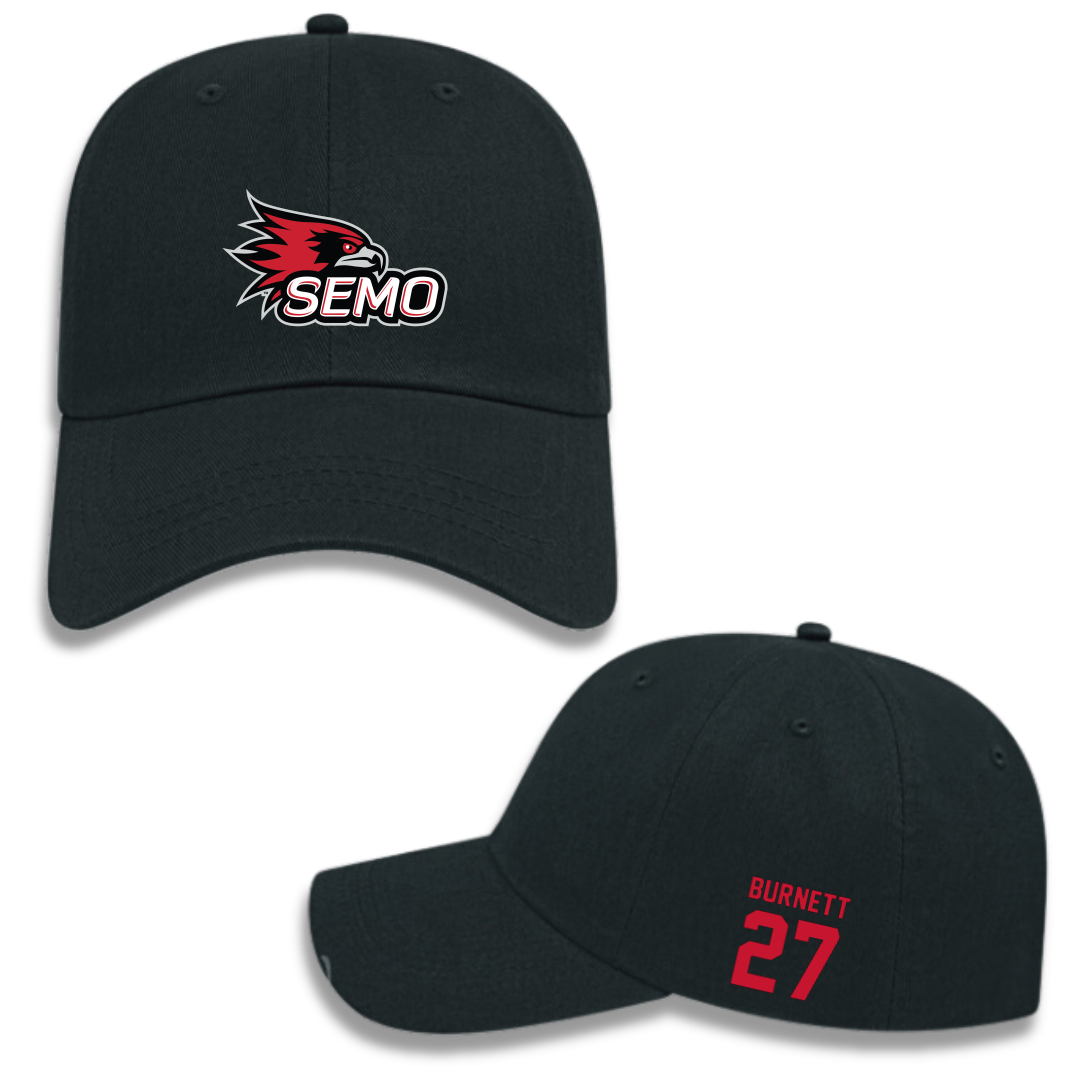 Southeast Missouri State University Softball Black Hat - #27 Hailey Burnett