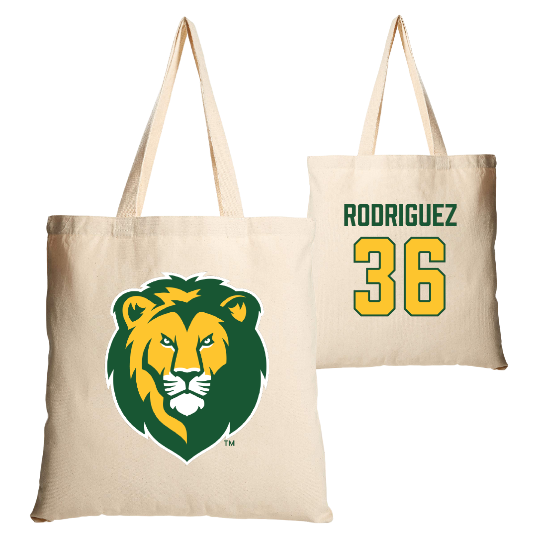 Southeastern Louisiana University Baseball Tan Canvas Tote Bag - #36 Jackson Rodriguez