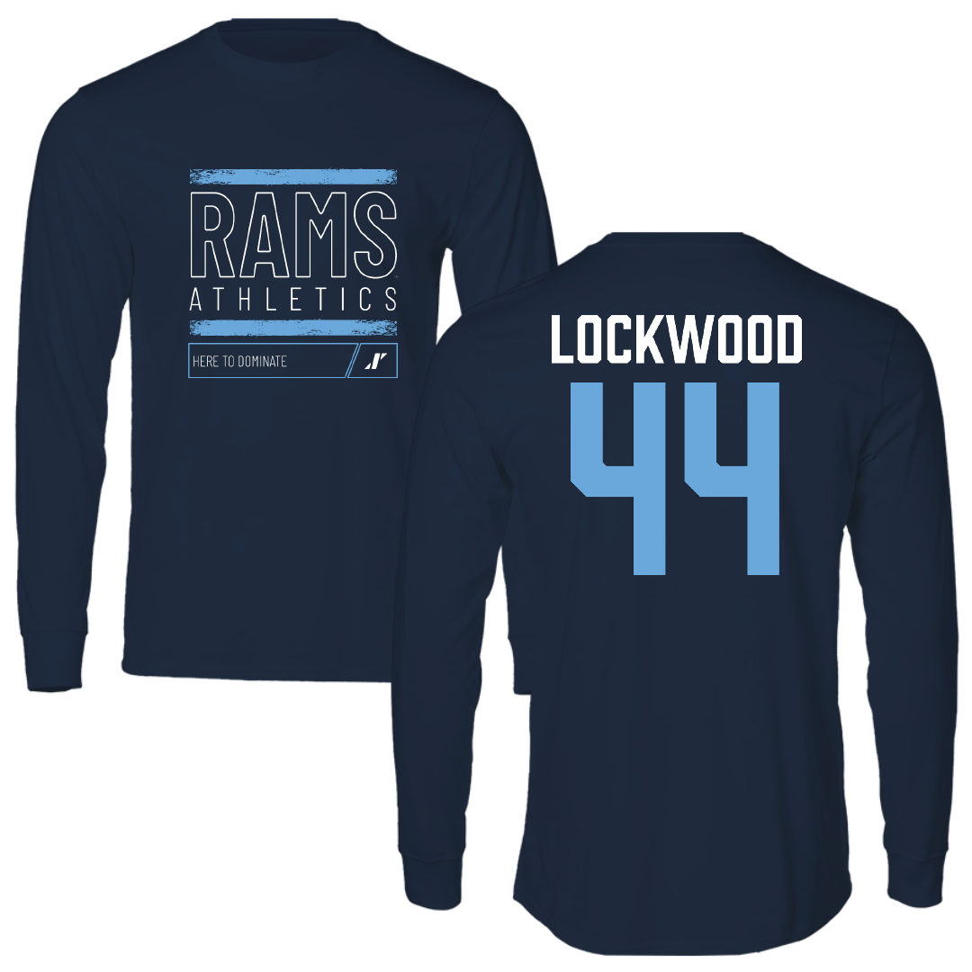University of Rhode Island Lacrosse Navy Dominate Long Sleeve - #44 Zoe Lockwood