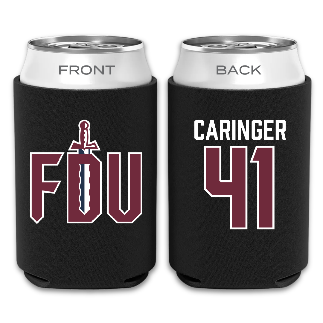 Fairleigh Dickinson University-Metropolitan Campus Softball Black Can Cooler - #41 Finley Caringer