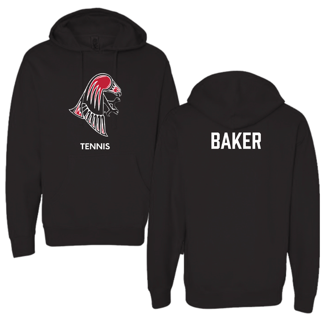 University of Wisconsin-River Falls Tennis (W) Black Hoodie - Sarah Baker