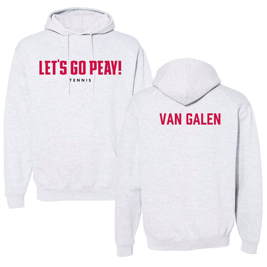 Austin Peay State University Tennis Gray Hoodie  - Bodi van Galen