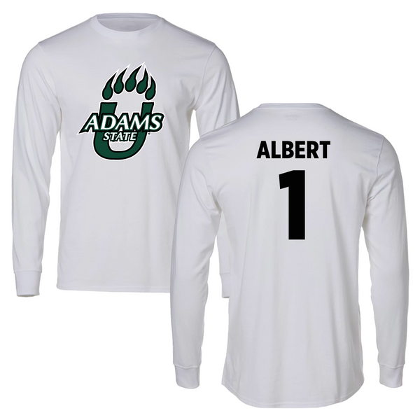 Adams State University Soccer White Long Sleeve - #1 Lianna Albert