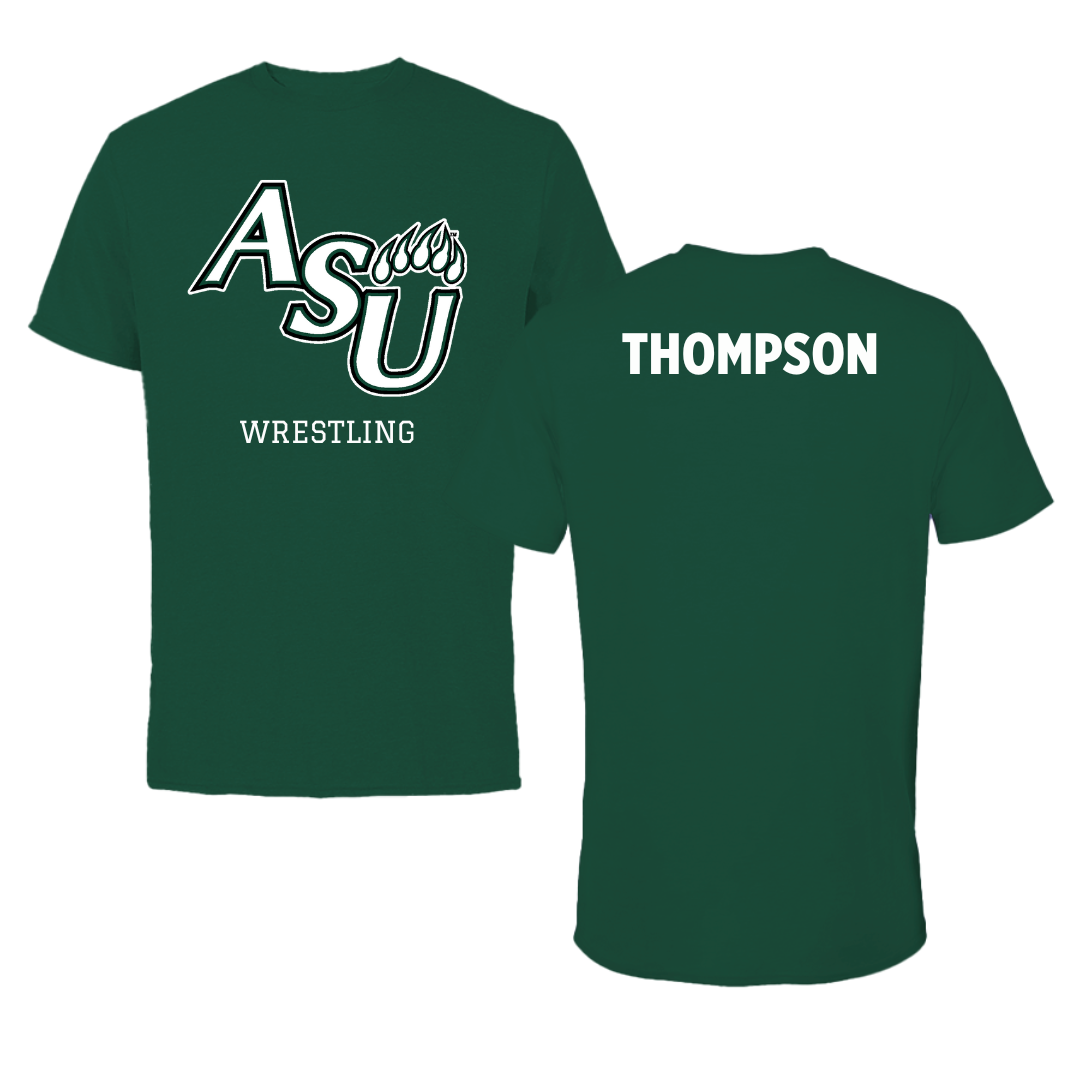 Adams State University Wrestling Green Tee - Kieran Thompson
